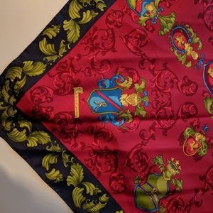 Roberta di camerino silk scarf mini scarf gift x size 24 inches